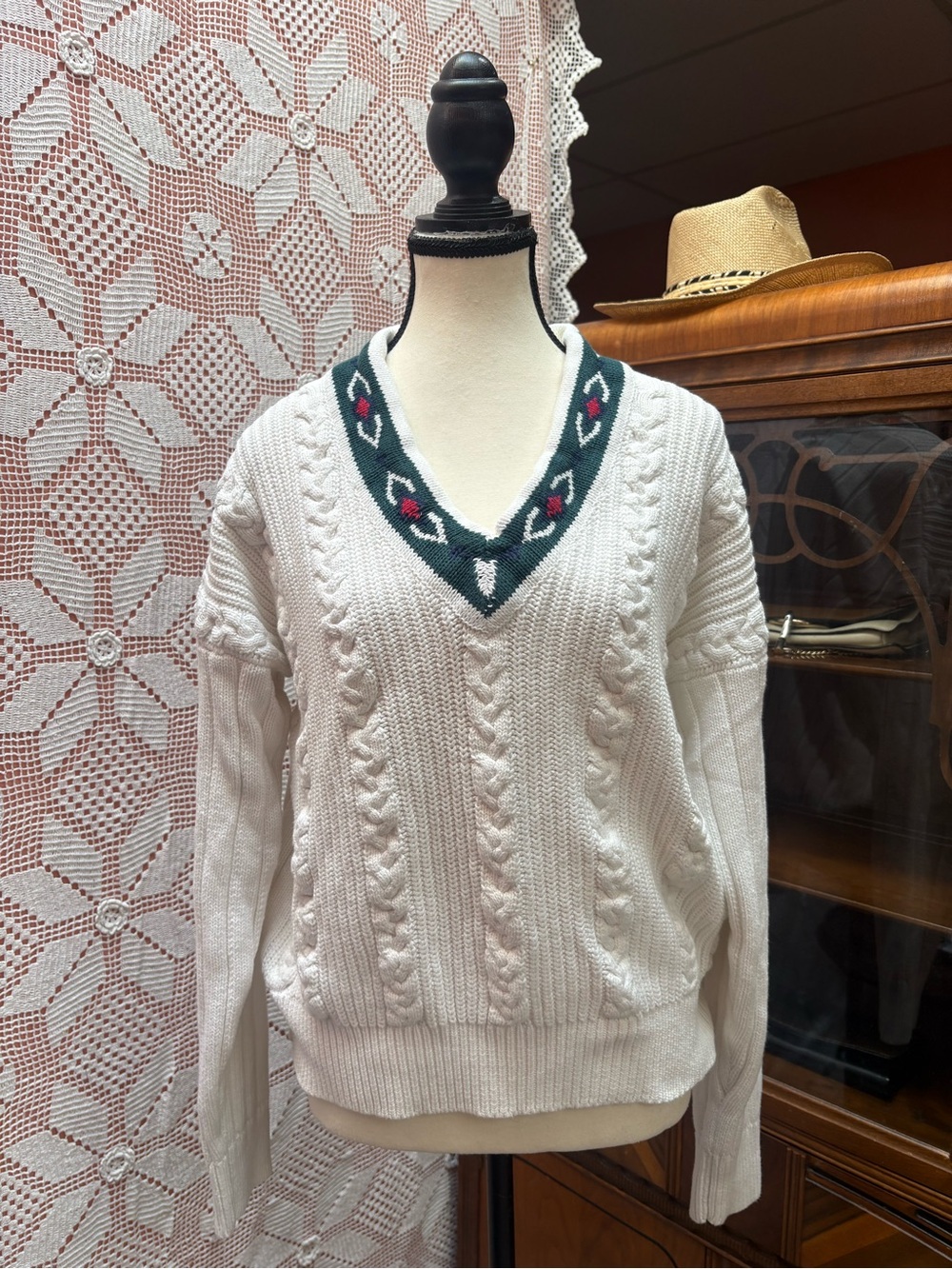 Vintage 90s Chaps Ralph Lauren Cotton Knit Sweater